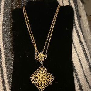 Vintage gold colored necklace